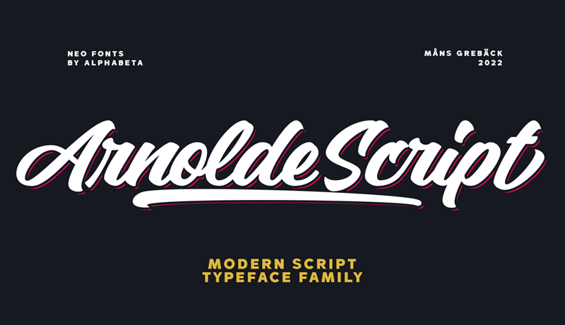 Download Arnolde Script Font font (typeface)