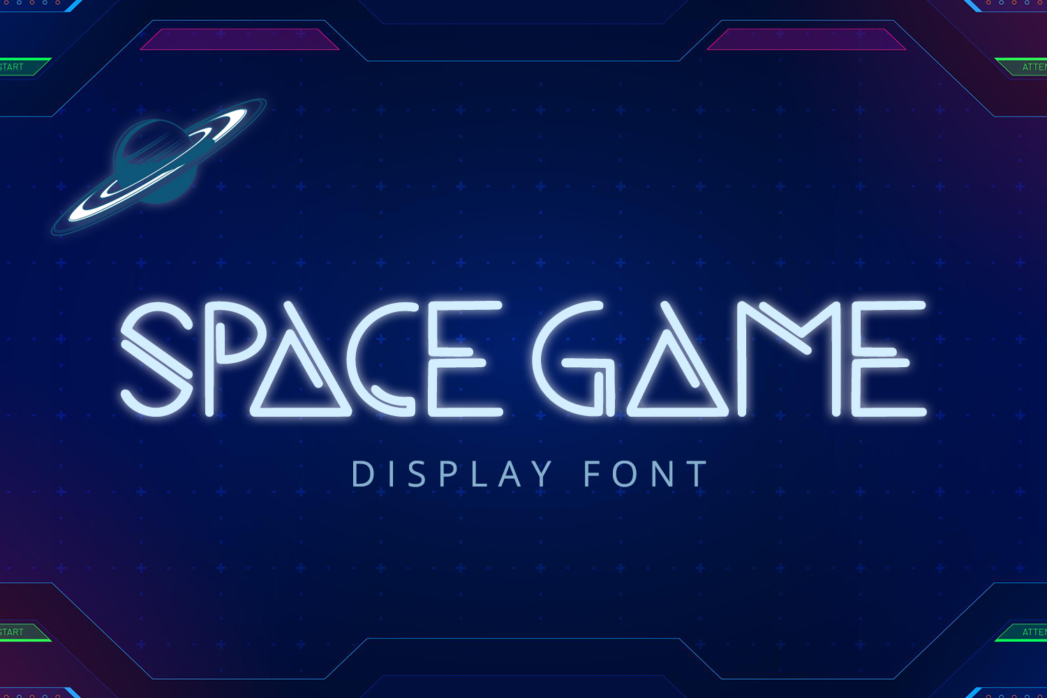 Download Space Game Font font (typeface)