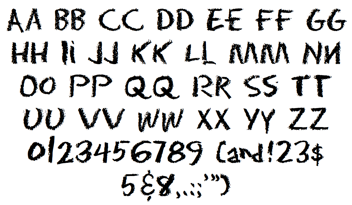 Eraser Font Family (2 styles) by David Rakowski FontSpace