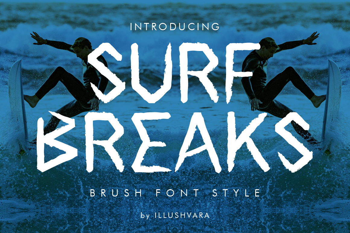Surfbreaks Font | Designed by illushvara