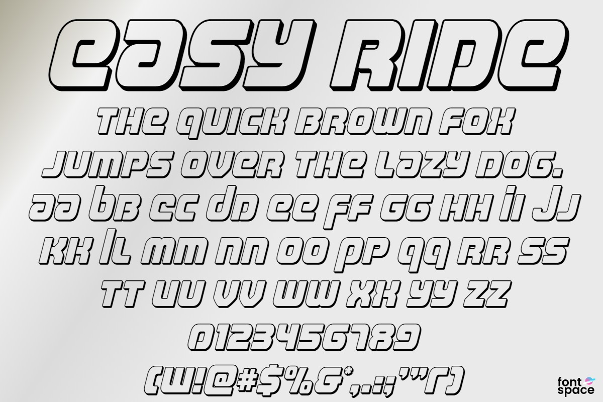Good Rider Font Easy Rider Font