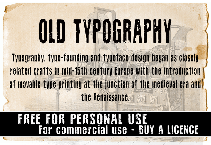 CF Old Lithography Font by CloutierFontes FontSpace