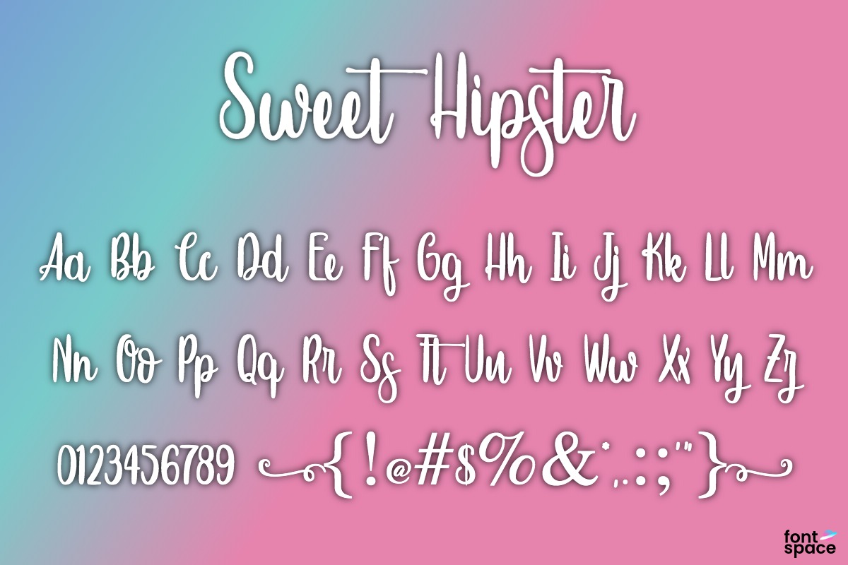 Sweet Hipster Font - Free Download, image size:1200x800