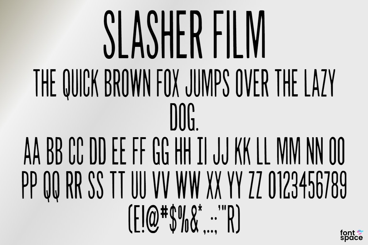 Slasher Film Font | Iconian Fonts | FontSpace