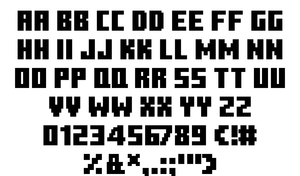 Minecraft Ten Font | Designed by FontStudio LAB
