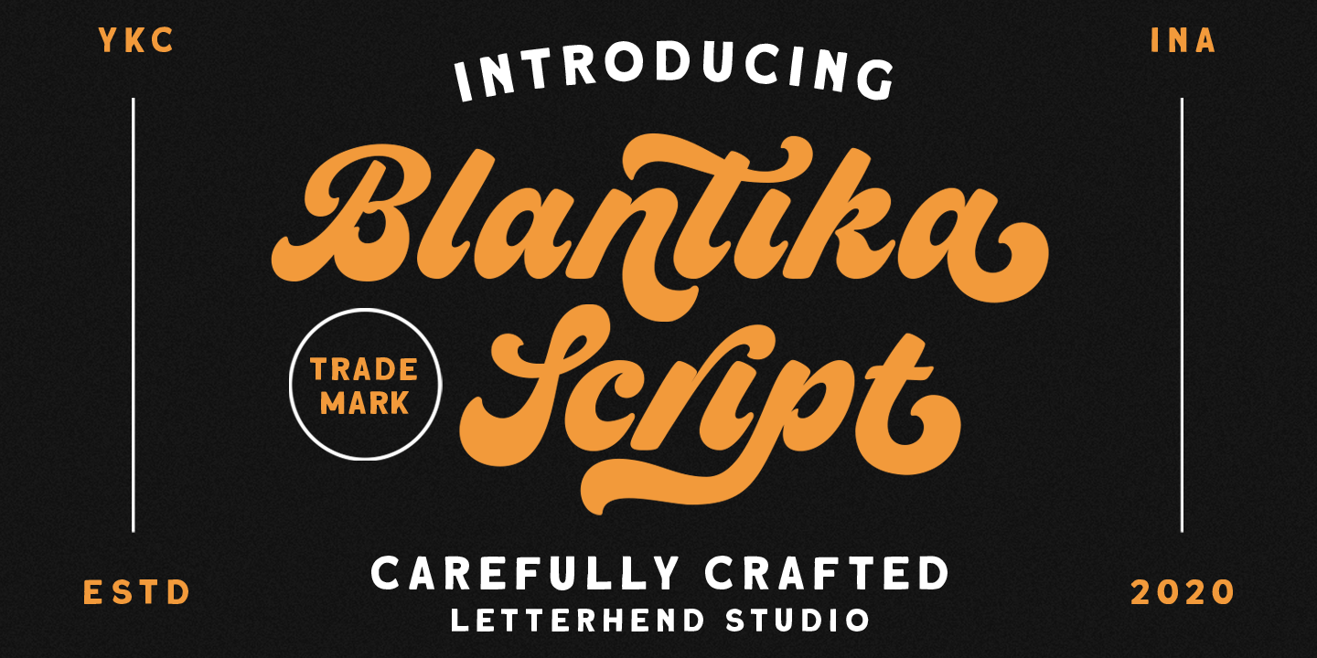 Blantika Font Letterhend Studio Fontspace