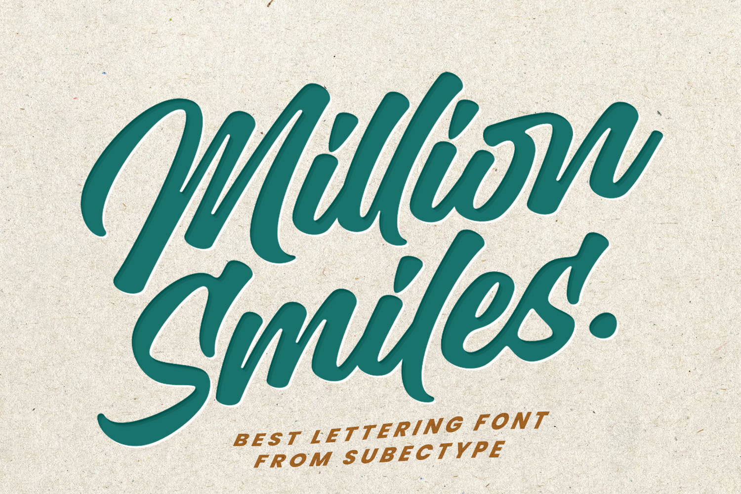 Million Smiles Font | subectype & Orenari | FontSpace