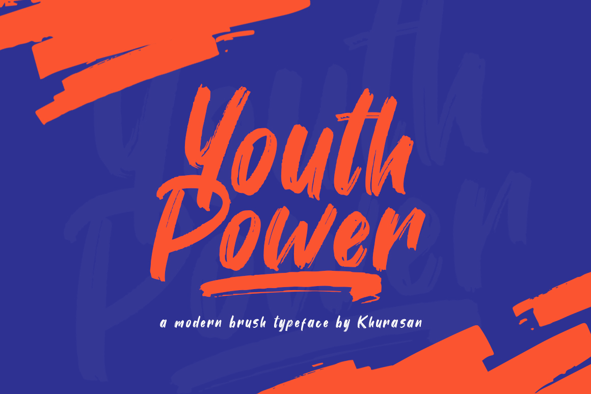 Youth Power Font | Designed by Khurasan