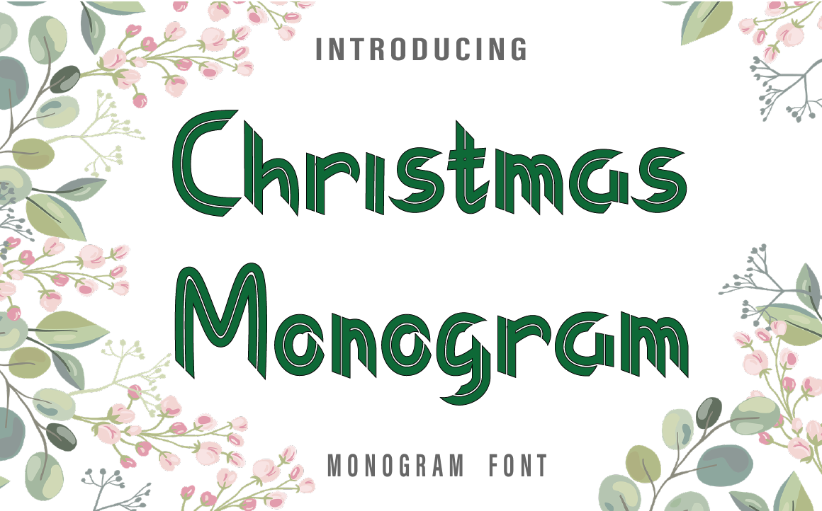 Flower Monogram PNG Transparent Images Free Download