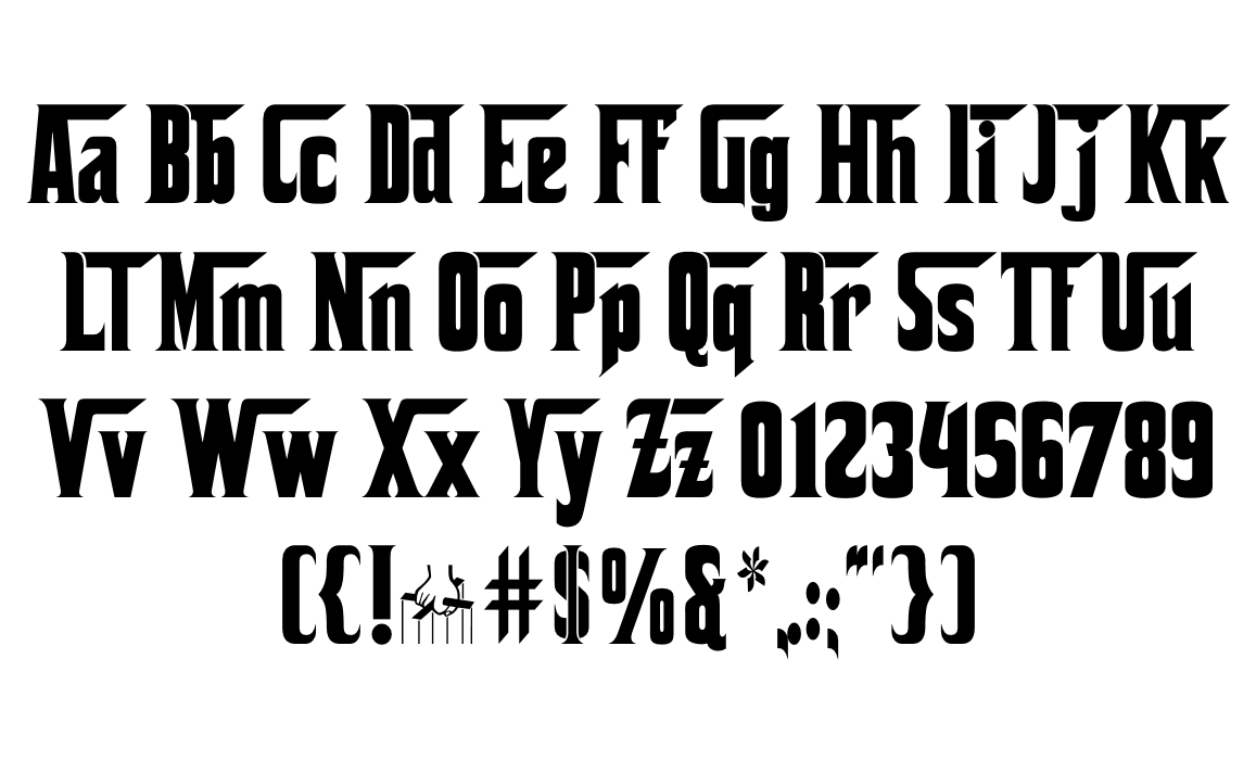 the godfather font the godfather font