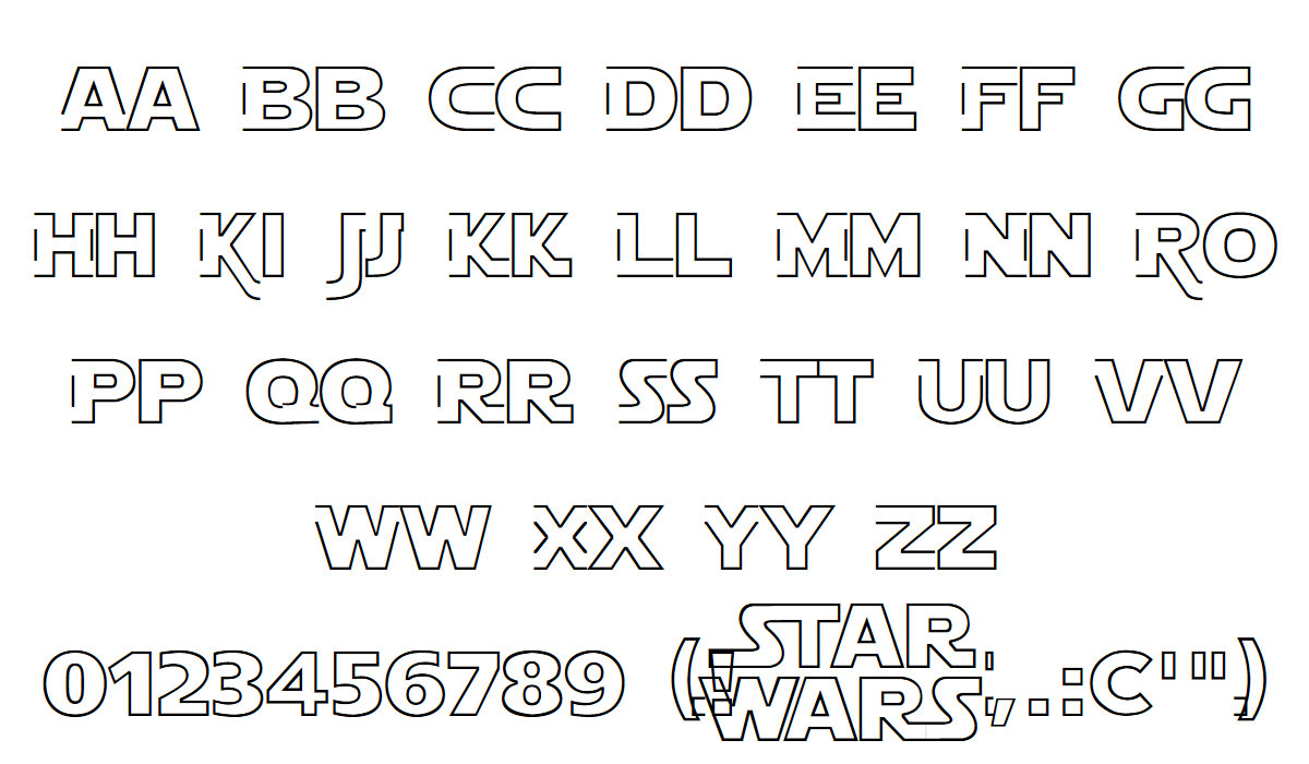 Wonderbaarlijk Star Jedi Font | Boba Fonts | FontSpace CE-99