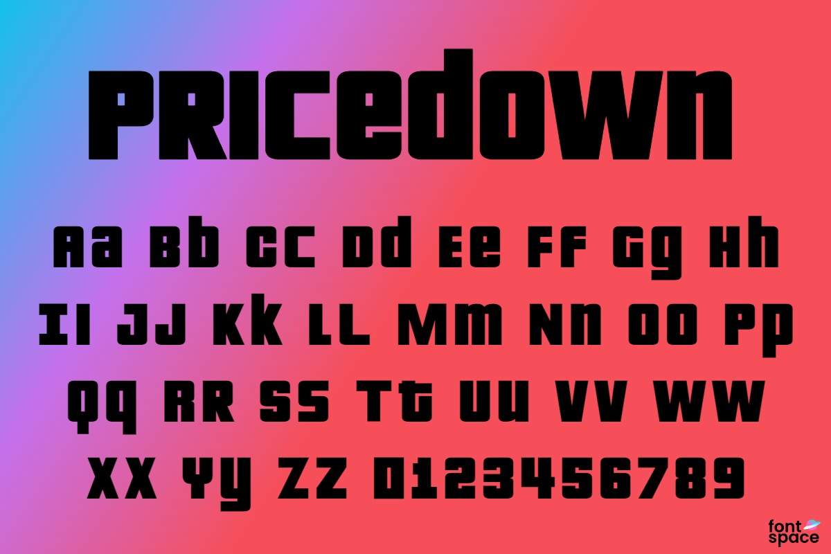 Pricedown Font - Free Download