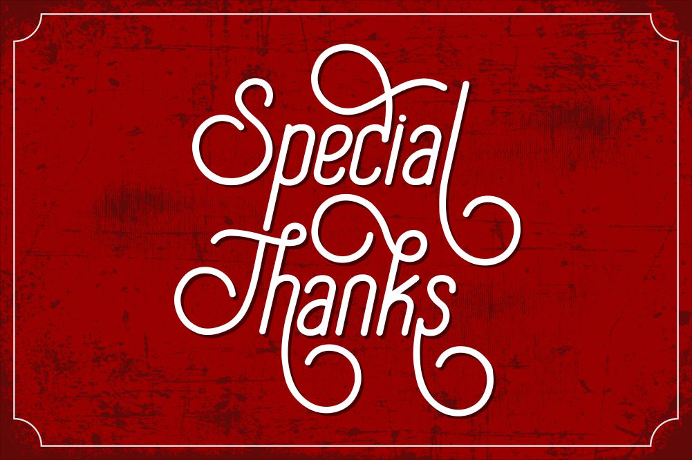 Special Thanks Font