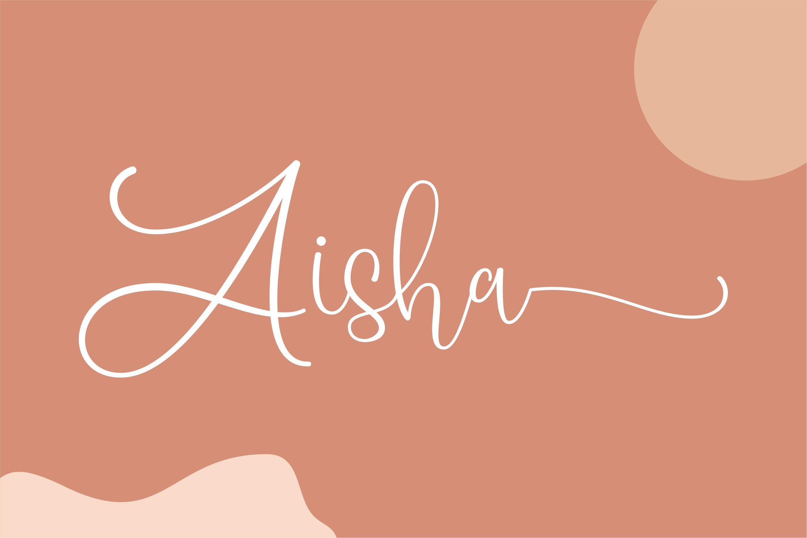 Aisha A Lovely Script Font Toko Laris Djaja Fontspace