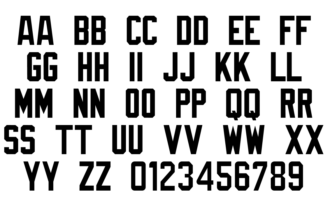 Nfl Shirt Font