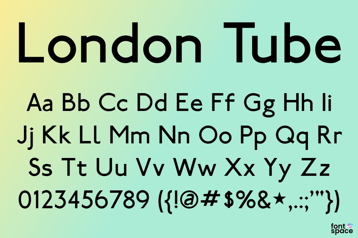 London Tube Font | Jonathan Paterson FontSpace