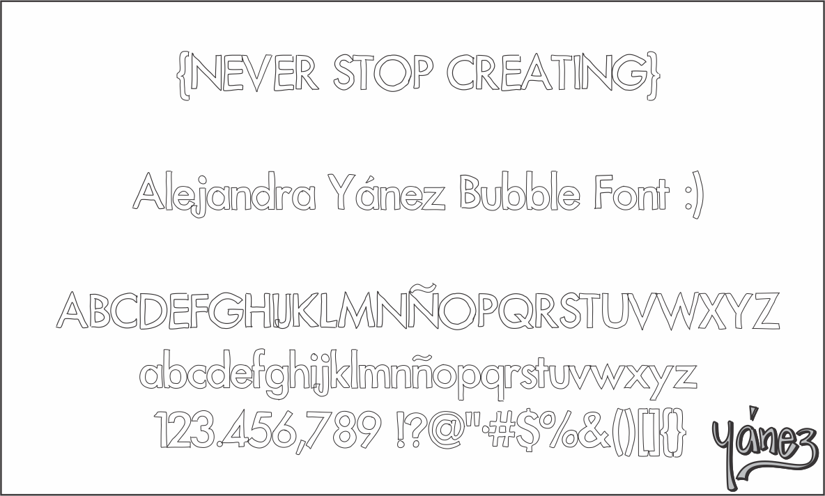 free 1970 bubble letters font