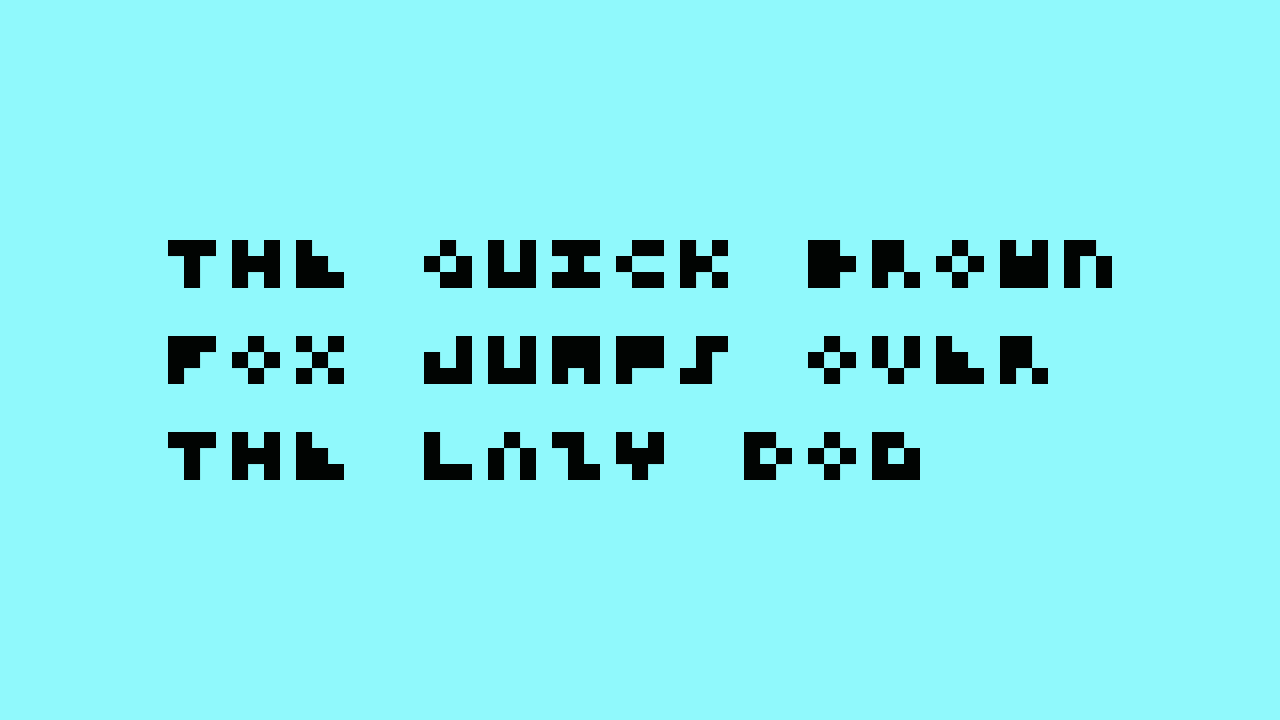 3x3 Mono Font | GGBotNet | FontSpace