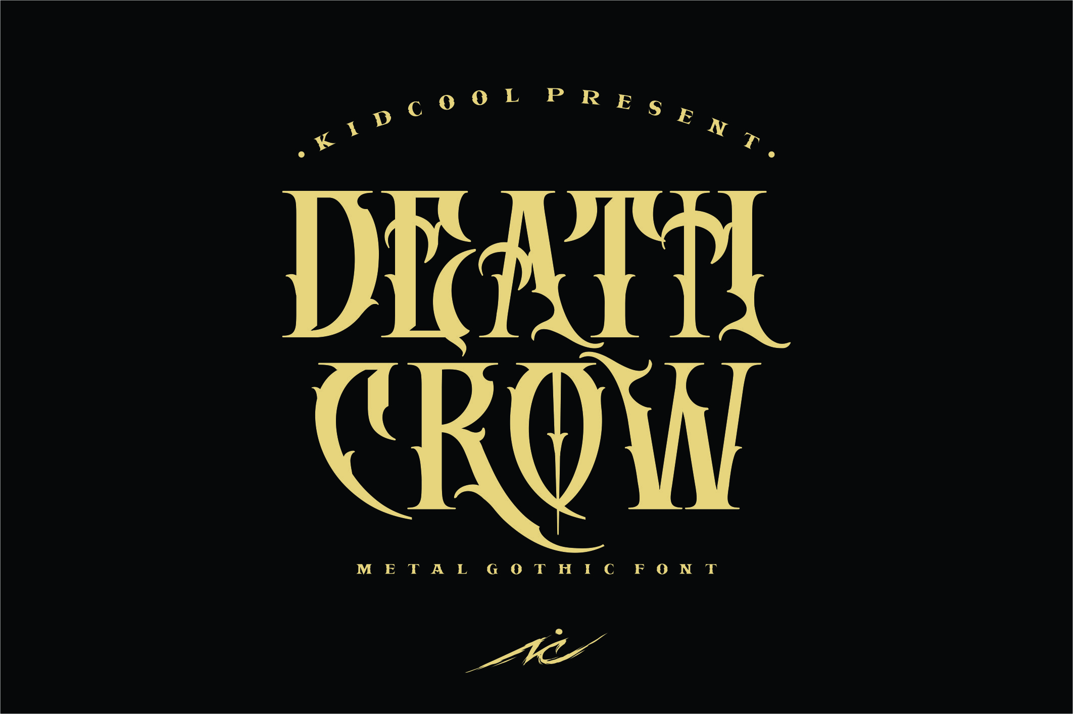 DEATH CROW Font by KIDCOOL FontSpace