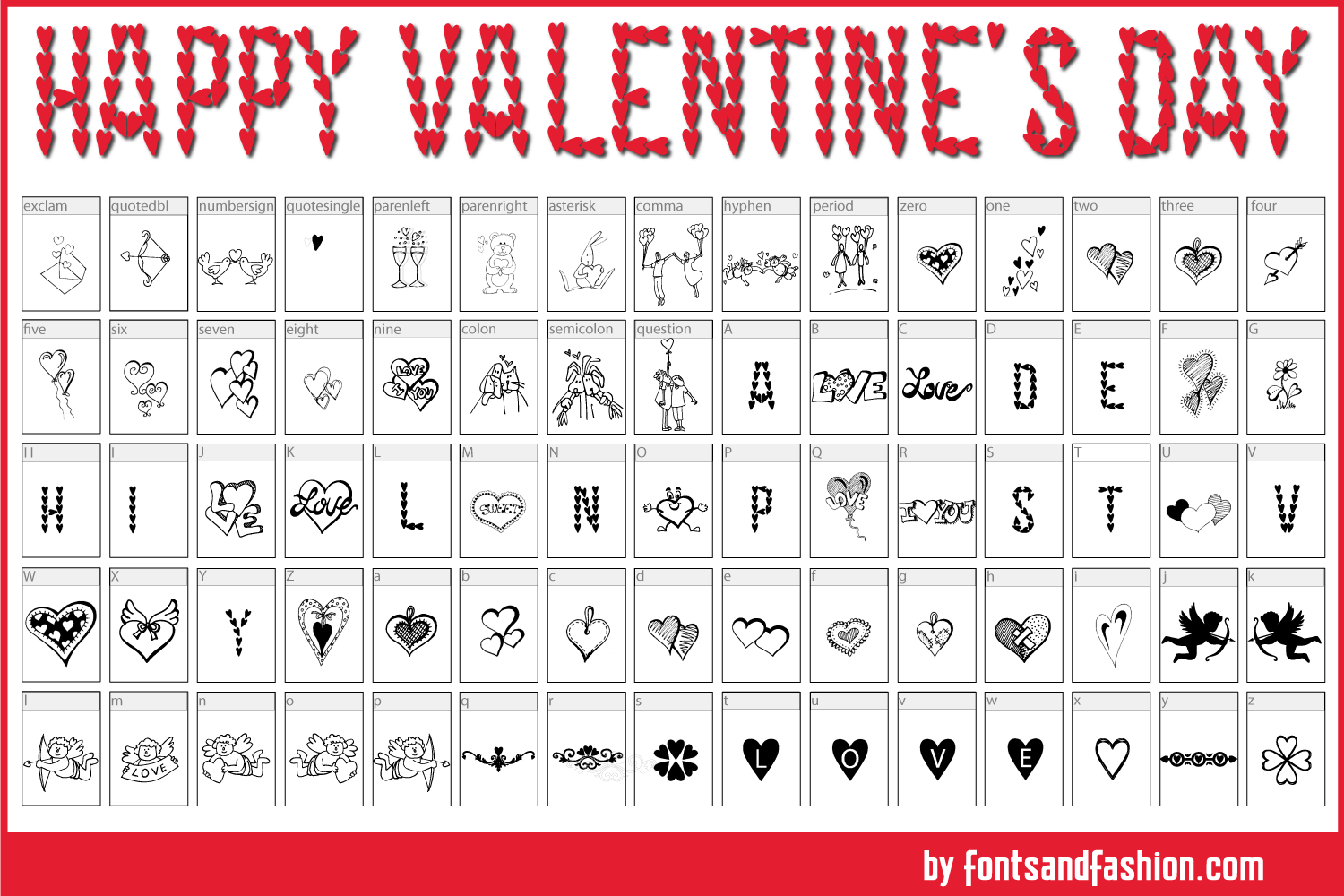 Nehs northwood ecards crosscards ecard HAPPY VALENTINE'S DAY Font by Fontsandfashion | FontSpace