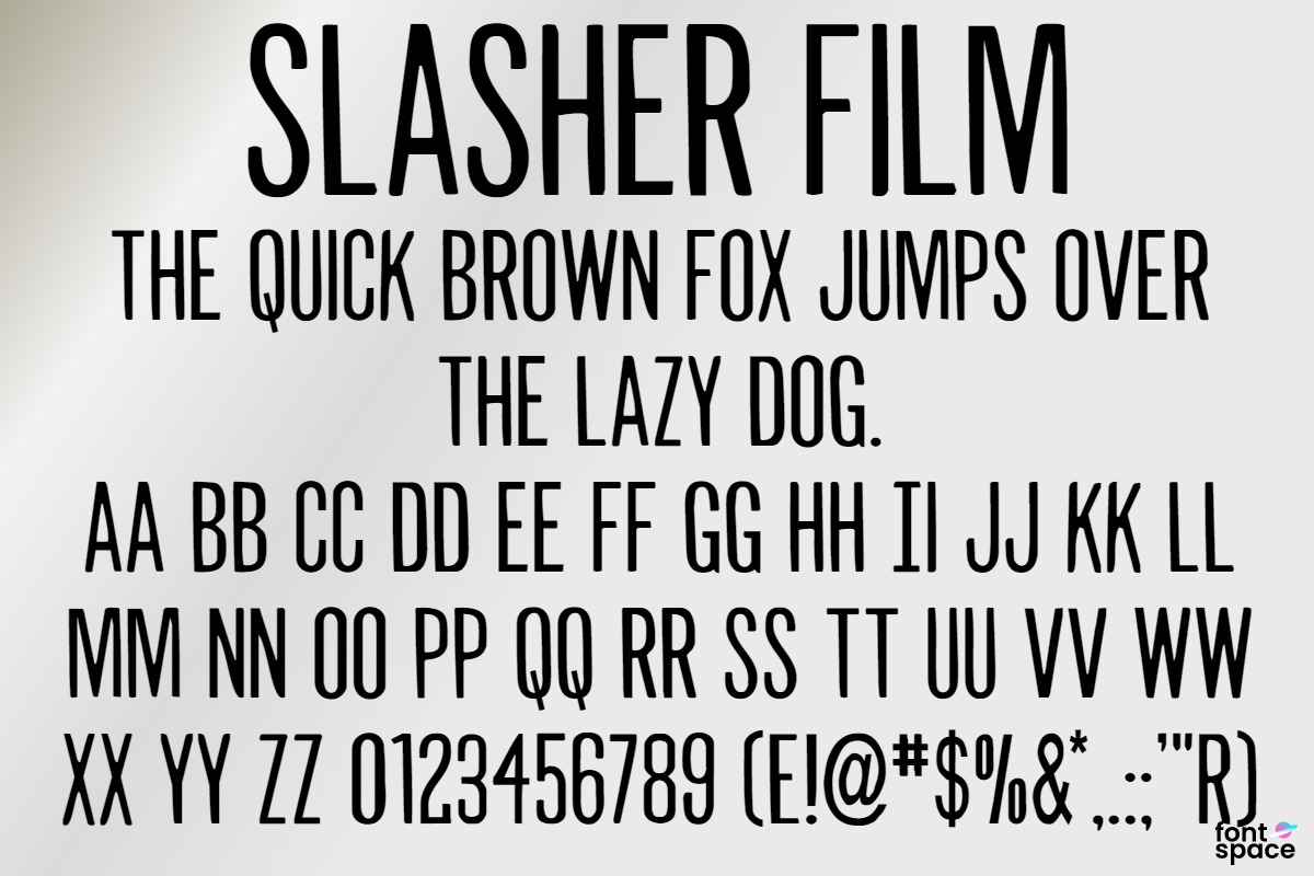 Slasher Film Font | Iconian Fonts | FontSpace