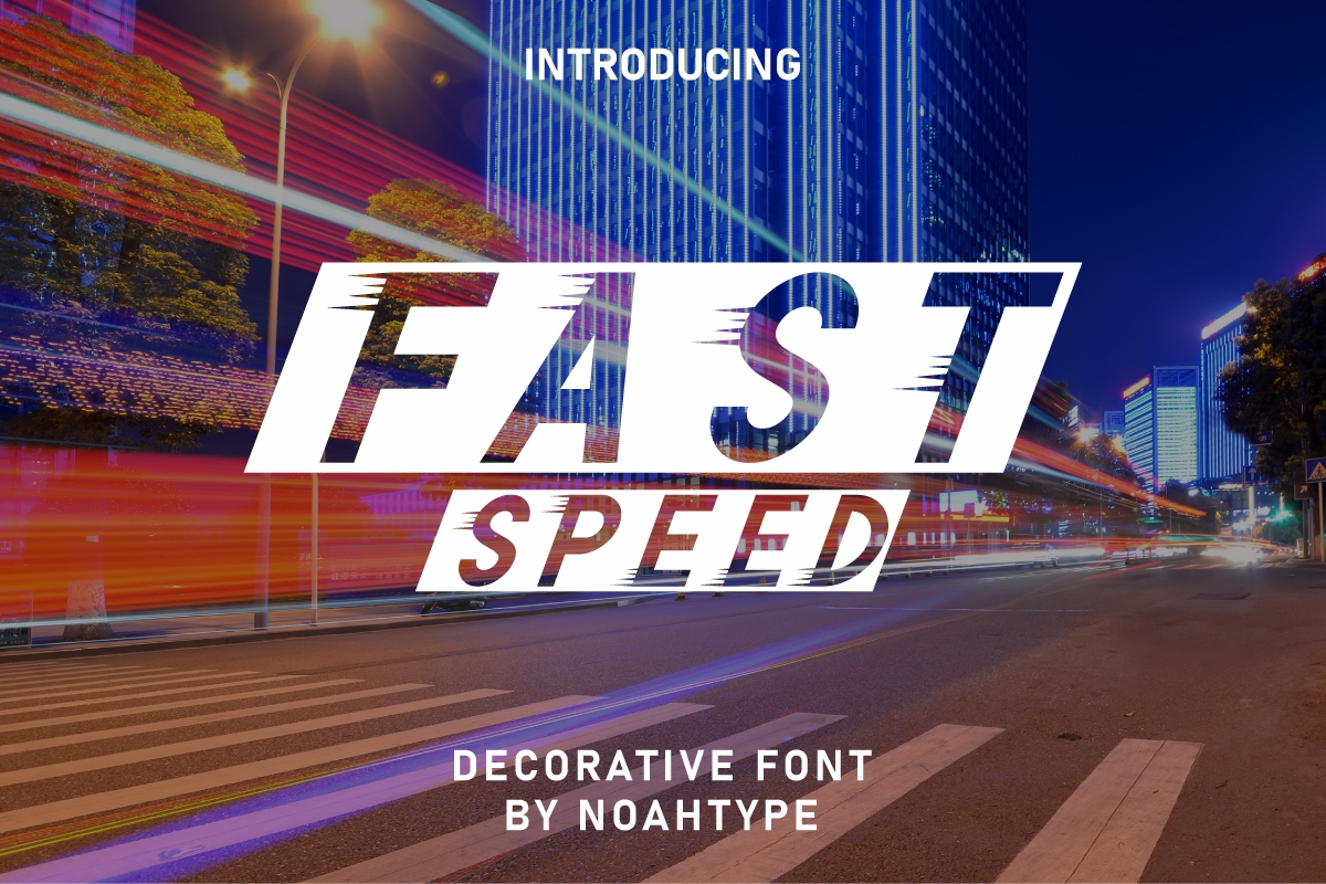 Speed Race Font by NoahType Studio