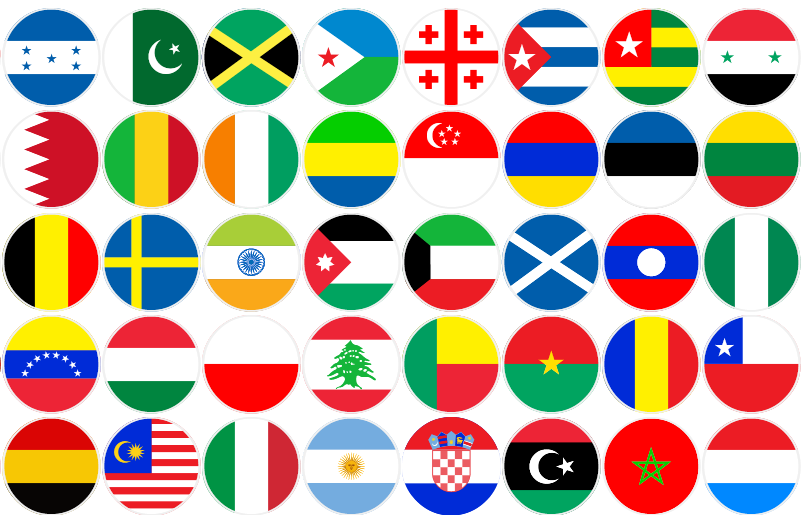 Flags World Color Font