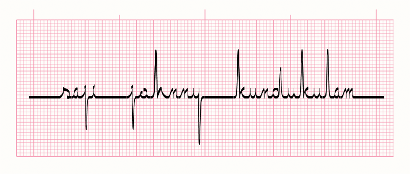 heartbeat font