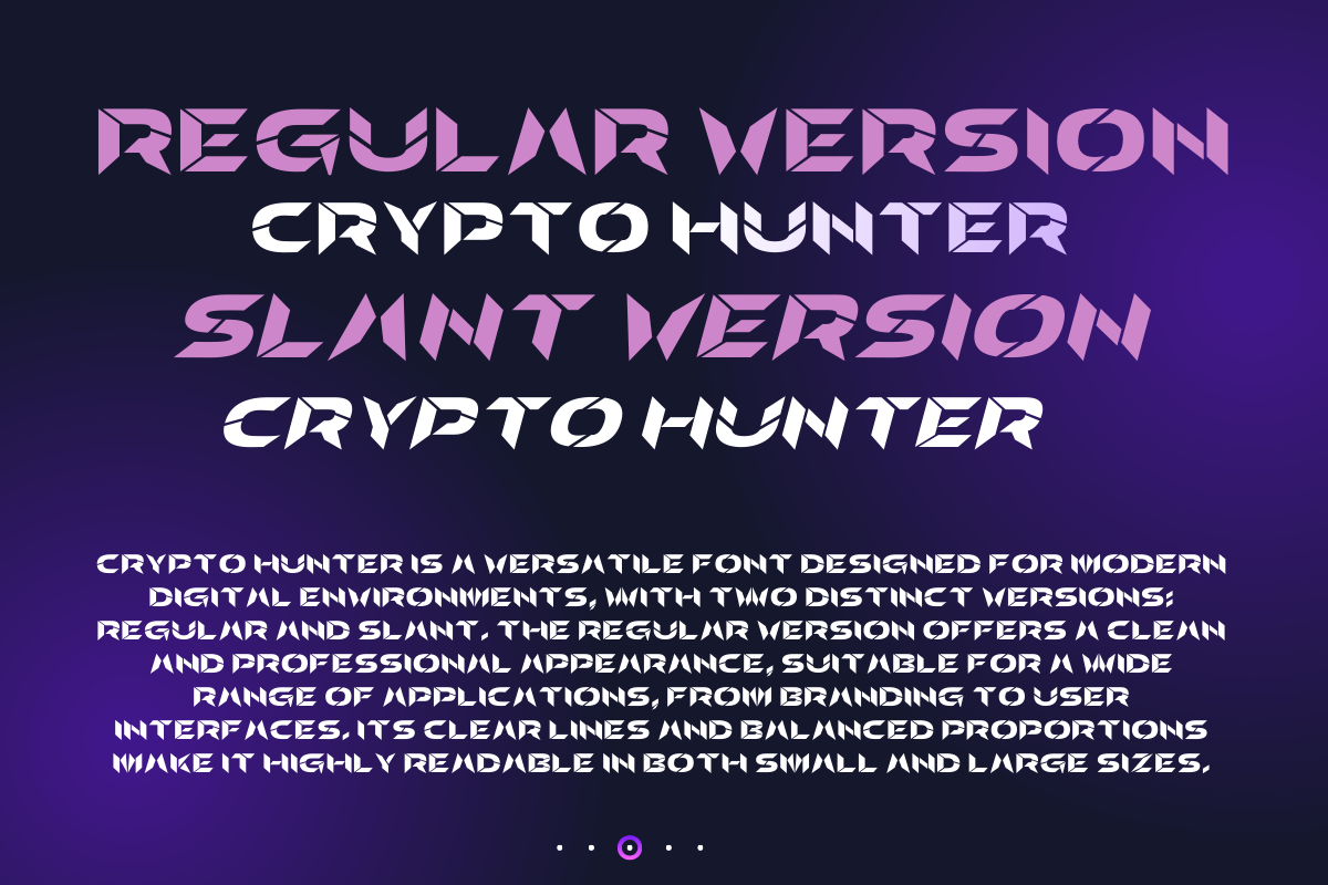 Crypto Hunter Font - Free Download