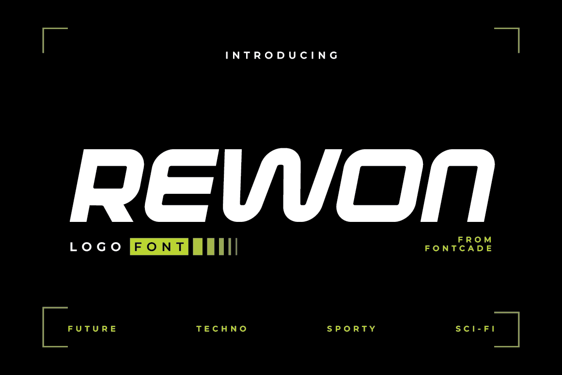 Rewon Slanted Font - Free Download