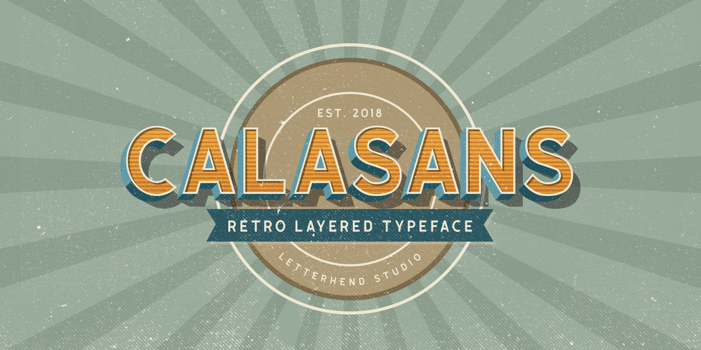 Calasans - 7 Layered Fonts