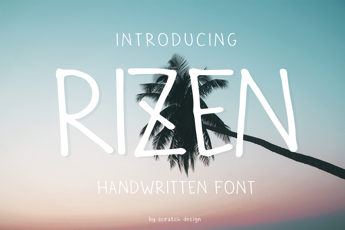 rizen font scratch design fontspace flyer design freeware