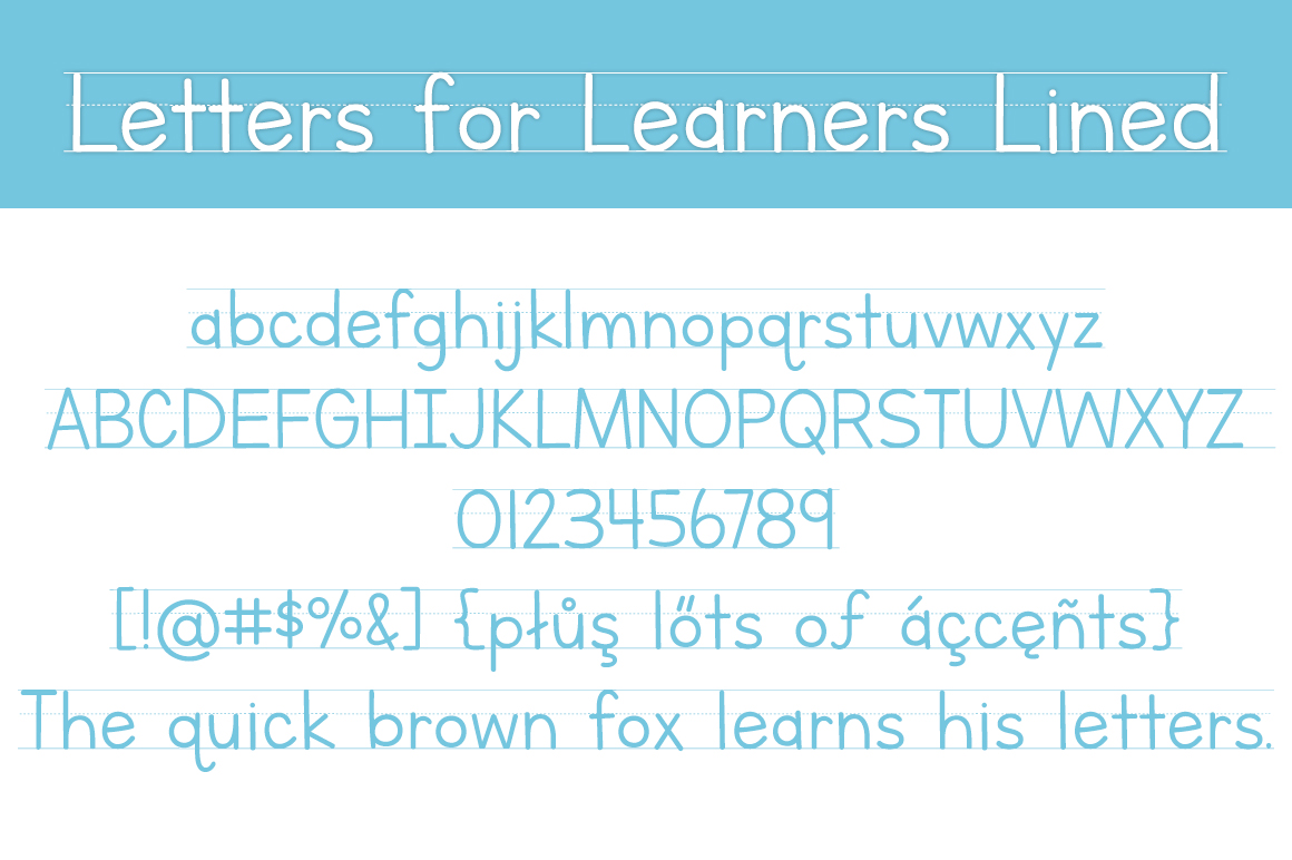 Letters For Learners Font Family 8 Styles By Brittney Murphy Design   Letters For Learners Font Screenshot Typography 26825 