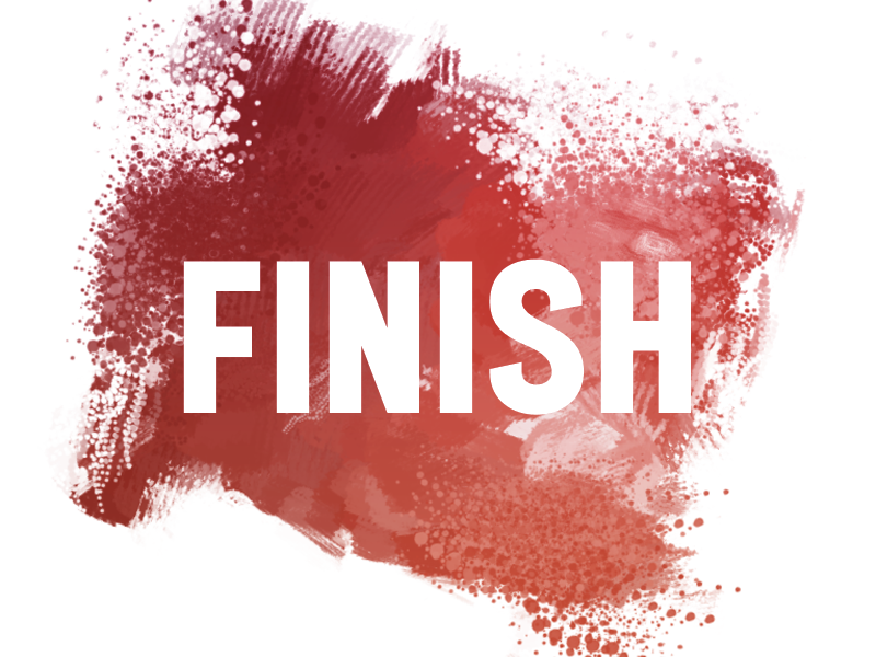the word finish