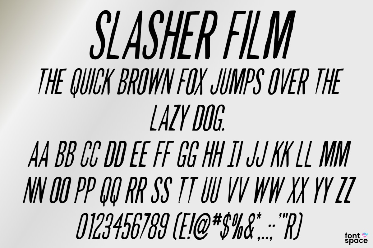 Slasher Film Font | Iconian Fonts | FontSpace