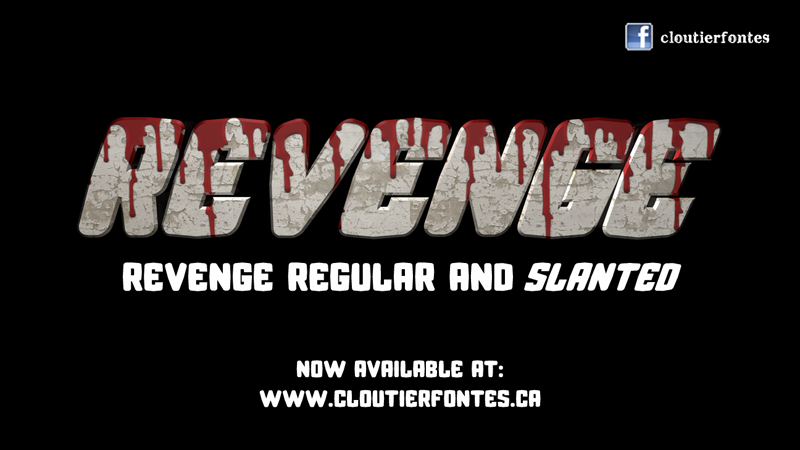 CF Revenge Font Designed by CloutierFontes