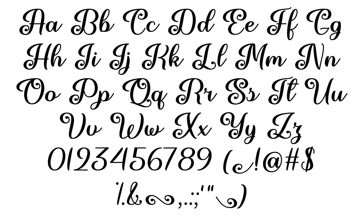 June Calligraphy Font | Misti'S Fonts | Fontspace