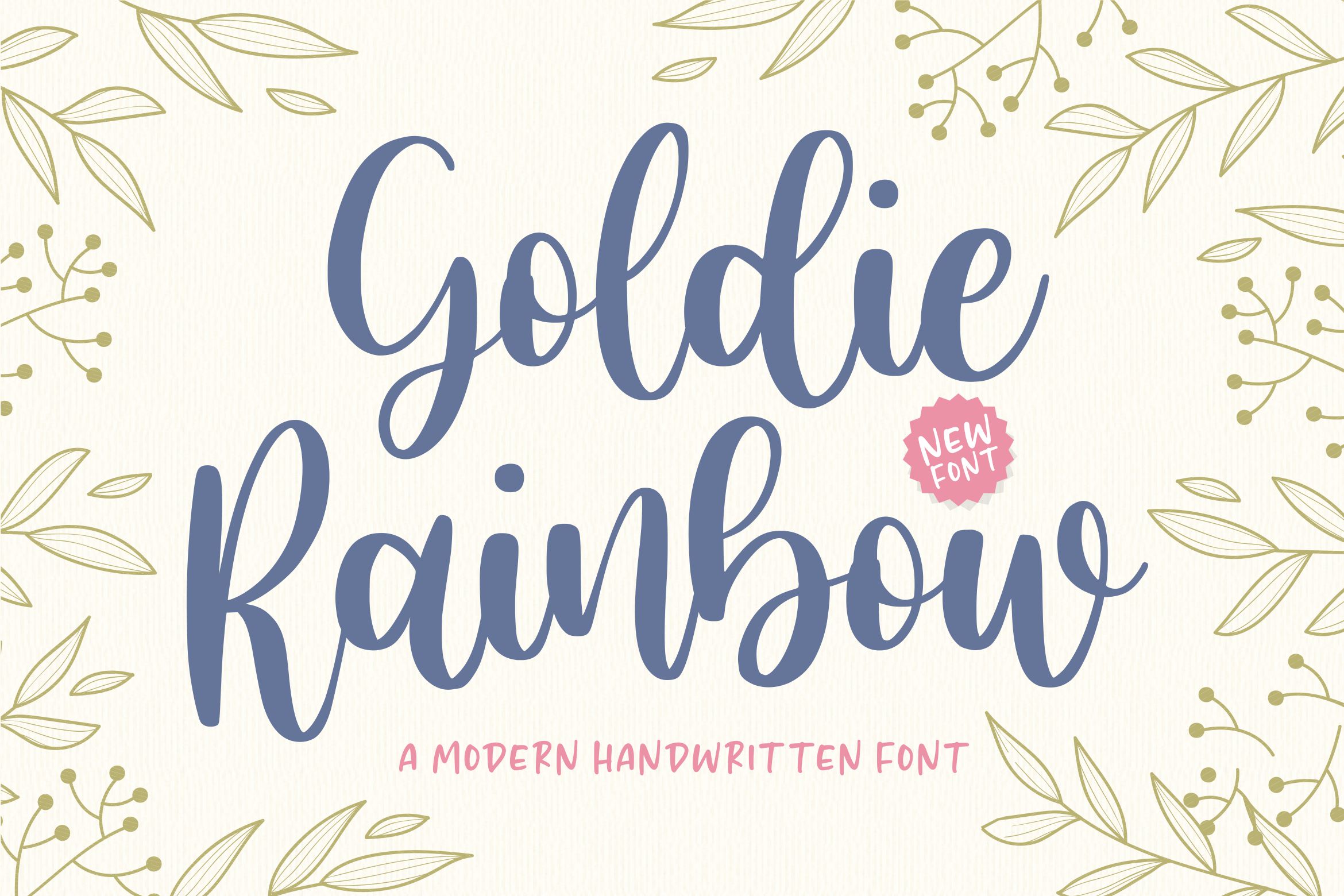 Goldie Rainbow Font Balpirick Fontspace