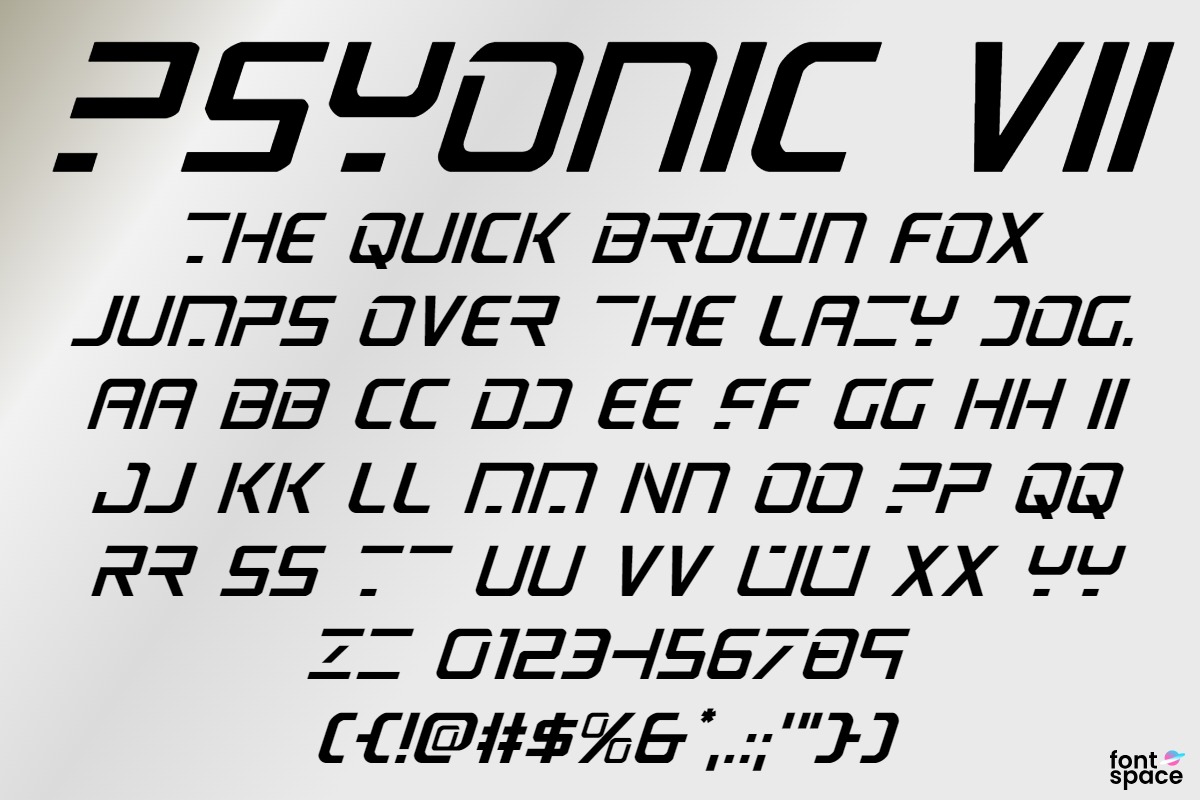 Ps Yonic VII Font - Free Download
