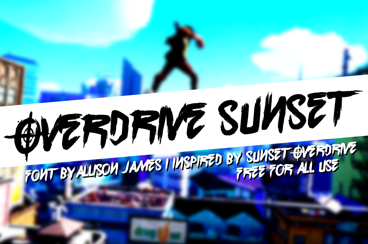 Overdrive Sunset Font 