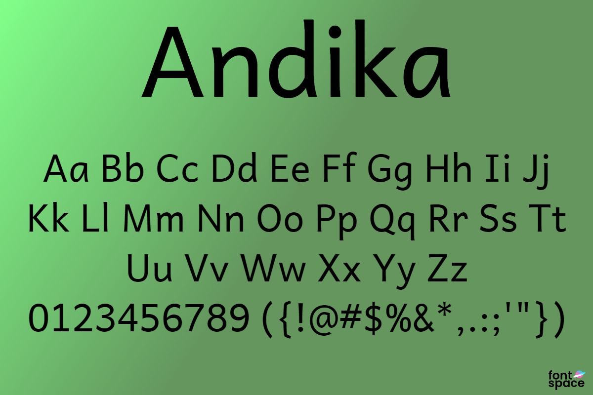 Andika Font Sil International Fontspace